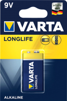 Батарейка Varta Longlife 1x9V Крона 6LP3146 / 04122113411 - 