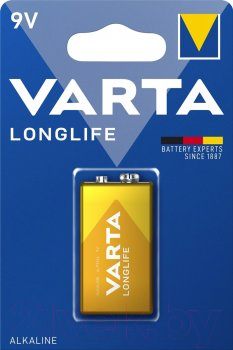 Батарейка Varta Longlife 1x9V Крона 6LP3146 / 04122113411