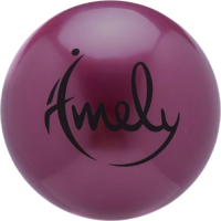 Мяч для художественной гимнастики Amely AGB-301 (19см, бордовый) - 