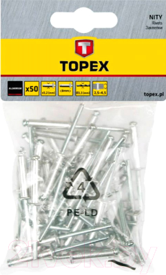 Набор заклепок Topex 43E504 (50шт)