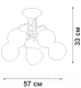 Миниатюра изображения товара Люстра Vitaluce V4309-1/5PL