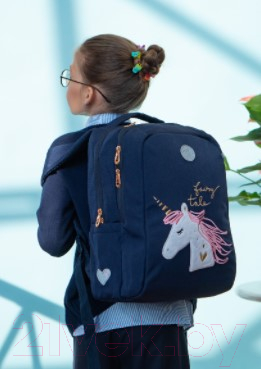 Изображение товара Школьный рюкзак Grizzly RG-266-2 (синий)