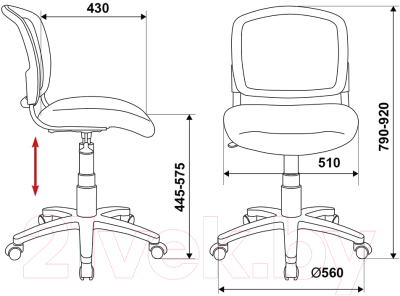 Кресло детское Бюрократ CH-296NX TATTOO (спинка сетка черный сиденье черный/черепа Tattoo)