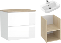 Комплект мебели для ванной Cersanit Moduo 100 + Caspia Square 60 - 