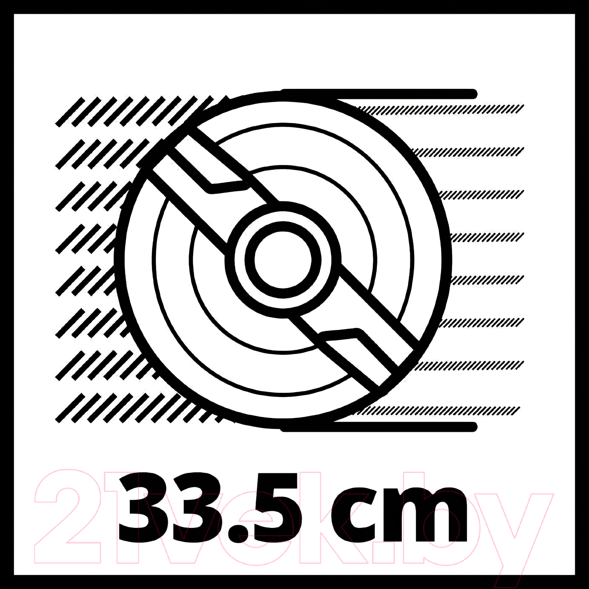 Газонокосилка электрическая Einhell GE-CM 36/34-1 Li-Solo (3413226)