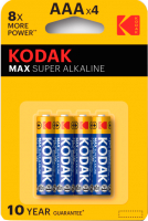 Комплект батареек Kodak Max LR03 AAA / 30952812 (4шт) - 