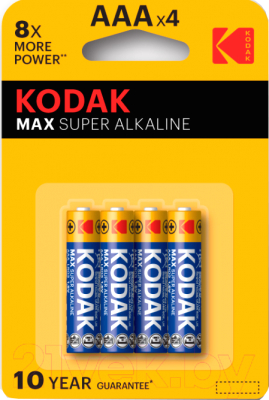 Комплект батареек Kodak Max LR03 AAA / 30952812 (4шт)