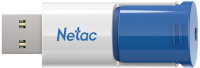 Usb flash накопитель Netac 64GB (NT03U182N-064G-30BL) (белый/синий) - 