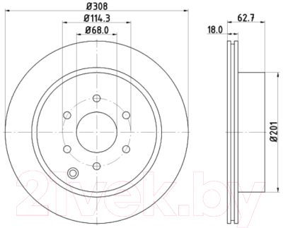 Тормозной диск Nisshinbo ND2032K