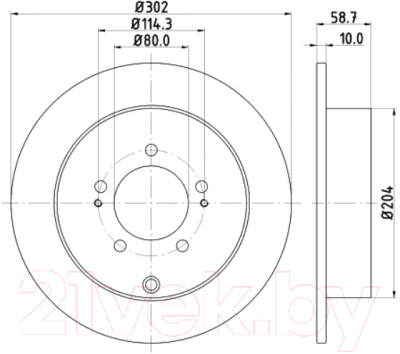 Тормозной диск Nisshinbo ND3002K