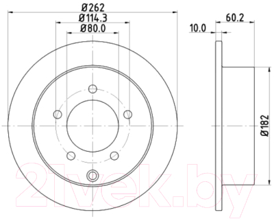 Тормозной диск Nisshinbo ND3003K