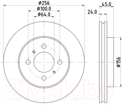 Тормозной диск Nisshinbo ND3020K