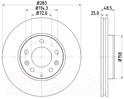 Тормозной диск Nisshinbo ND5003K