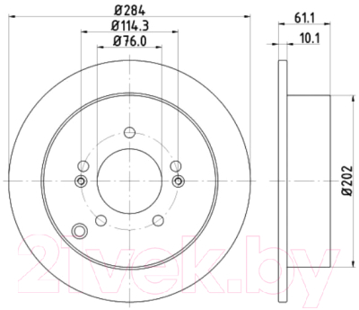 Тормозной диск Nisshinbo ND6038K