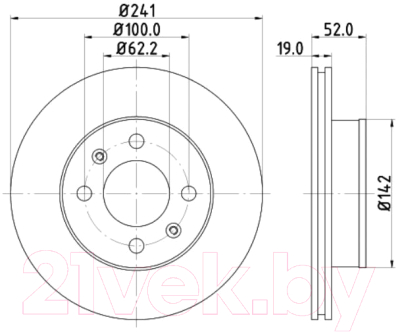 Тормозной диск Nisshinbo ND6042K