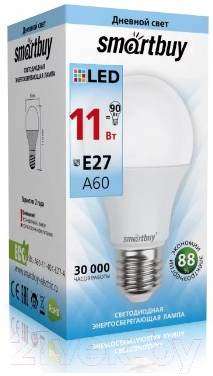 Лампа SmartBuy SBL-A60-11-40K-E27-A