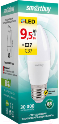 Лампа SmartBuy SBL-C37-9_5-30K-E27