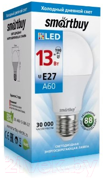 Лампа SmartBuy SBL-A60-13-60K-E27