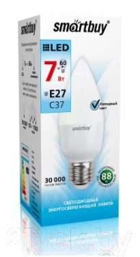 Лампа SmartBuy SBL-C37-07-40K-E27
