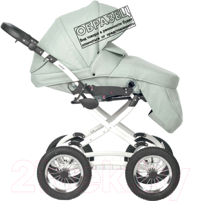 Детская универсальная коляска INDIGO Barbara Classic 2 в 1 (Ba 04, светло-серый)