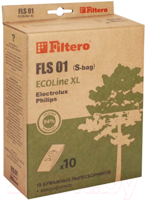 

Комплект пылесборников для пылесоса Filtero, ECOLine FLS 01 S-Bag
