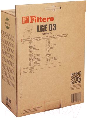 Комплект расходных материалов для пылесоса Filtero ECOLine LGE 03 S-Bag (10шт+фильтр)