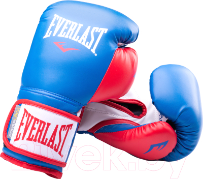 Изображение товара Боксерские перчатки Everlast Powerlock P00000727-12 / 12oz (синий/красный)