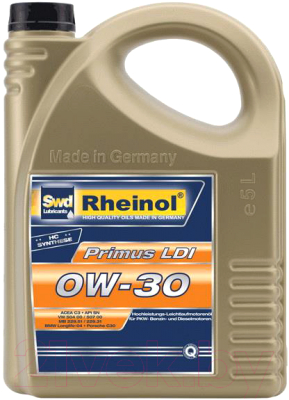 

Моторное масло SWD Rheinol, Primus LDI 0W30 / 30172.580