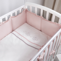 Комплект постельный для малышей Perina Toys Sateen Collection / ТСК6-03.5 (6 предметов, розовый) - 