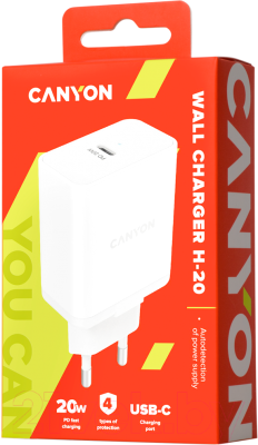 Зарядное устройство сетевое Canyon CNE-CHA20W