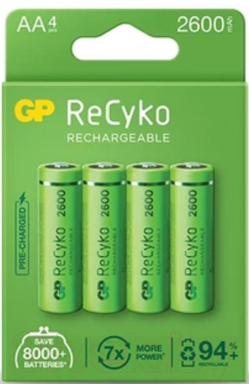 Комплект аккумуляторов GP Batteries 270AAHCE-2EB4