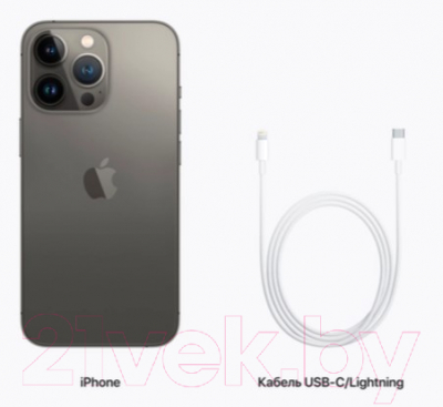 Смартфон Apple iPhone 13 Pro 128GB / MLW23 (серебро)