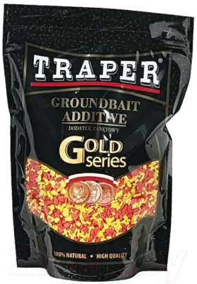 Прикормка рыболовная Traper Gold Печиво флуо микс / 303578 (400гр)