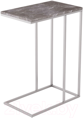 Приставной столик Калифорния мебель Агами (серый мрамор)