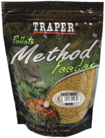 Прикормка рыболовная Traper Method Feeder Pellets Мед / 303463 (2мм/500гр) - 