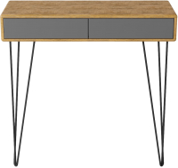 Консольный столик Калифорния мебель Телфорд (дуб американский/графит) - 