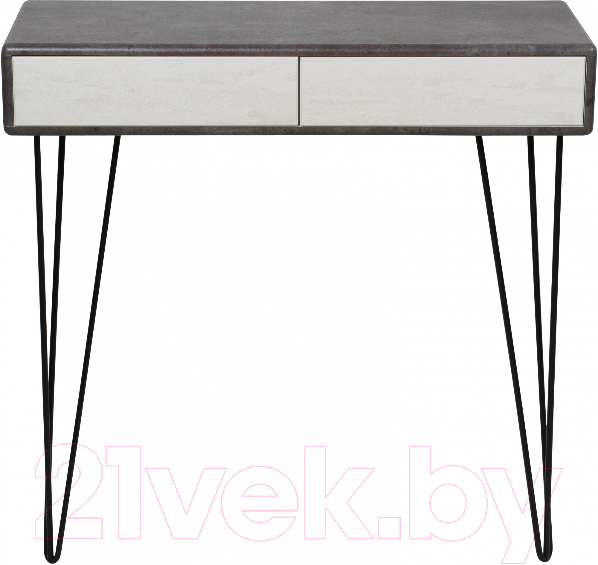 Консольный столик Калифорния мебель Телфорд (серый/белый бетон)