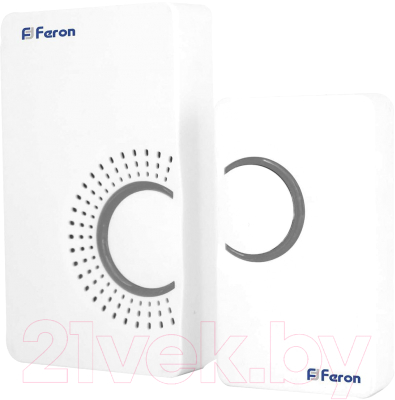 Электрический звонок Feron E-373 / 23686 (белый/серый)