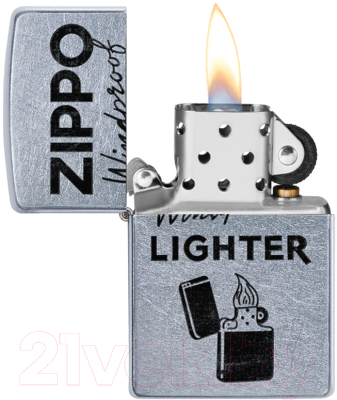 Зажигалка Zippo Windproof / 49592 (серебристый матовый)