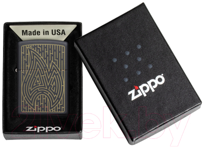 Зажигалка Zippo Maze / 49597 (черный матовый)