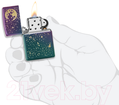 Зажигалка Zippo Starry Sky / 49448 (фиолетовый матовый)