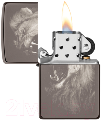 Зажигалка Zippo Lion Design / 49433 (черный)