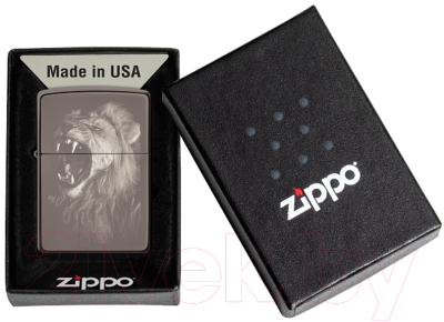 Зажигалка Zippo Lion Design / 49433 (черный)