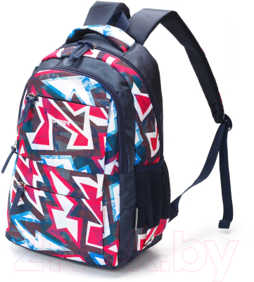 Школьный рюкзак Torber Class X / T2602-NAV-BLU (темно-синий/розовый)