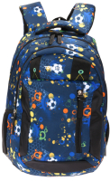 Школьный рюкзак Torber Class X / T5220-BLK-BLU (черно-синий/мячики) - 
