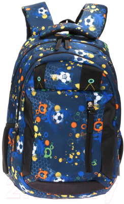 Школьный рюкзак Torber Class X / T5220-BLK-BLU (черно-синий/мячики)