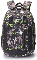 Школьный рюкзак Torber Class X / T5220-BLK-GRE (черный/серый/скейтбордисты) - 