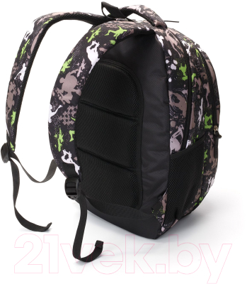 Школьный рюкзак Torber Class X / T5220-BLK-GRE (черный/серый/скейтбордисты)