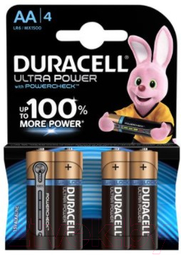Комплект батареек Duracell UltraPower AA (4шт)