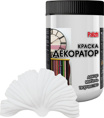 Краска Palizh Декоратор Акриловая (320г, белый) -